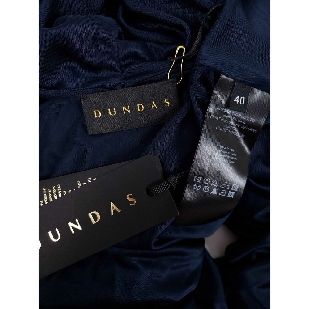 Dundas Twisted Cutout Long Sleeve Front Slit Gown - Picture 7 of 8